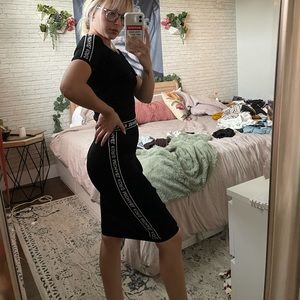 Michael Kors logo tape skirt set